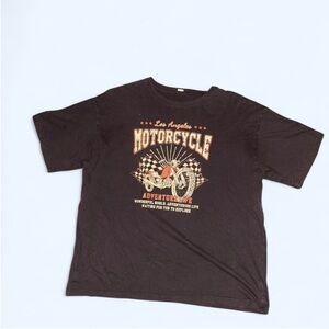 Motorcycle Graphic Black T-Shirt